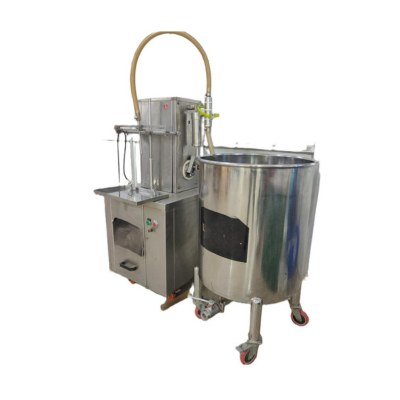Semi Automatic 2 head Volumetric Filling with 150 L Stainless Steel Liquid Mixing Tank